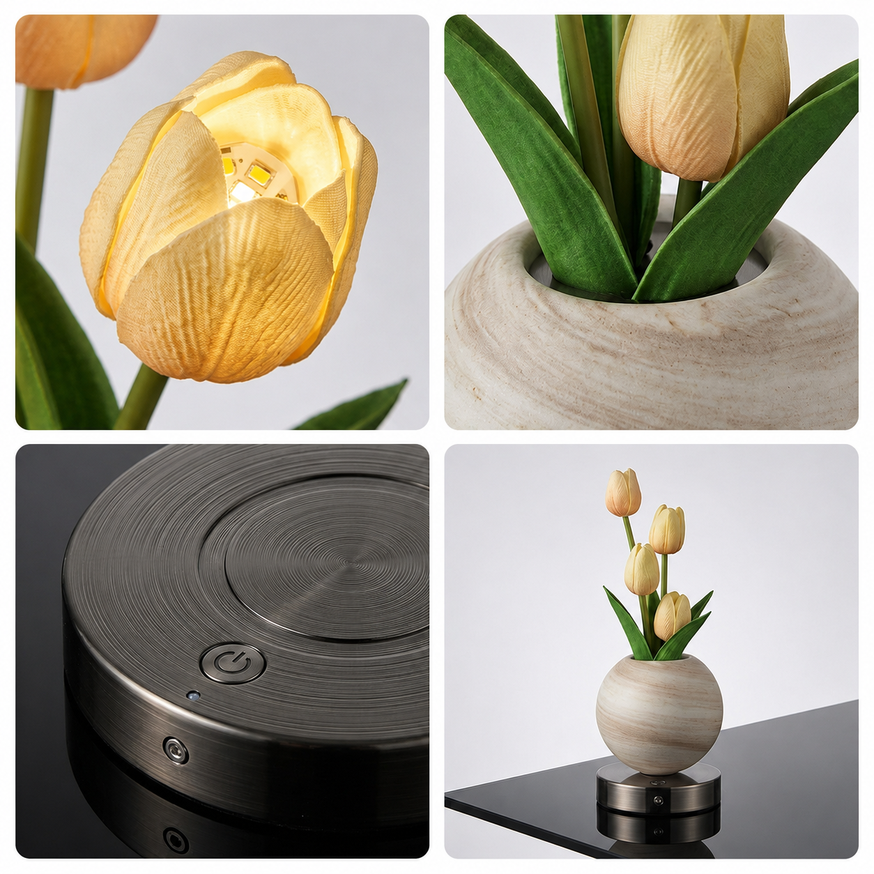 Orange Tulip Lamp