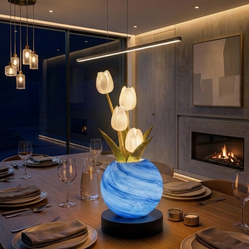 White Tulip Lamp