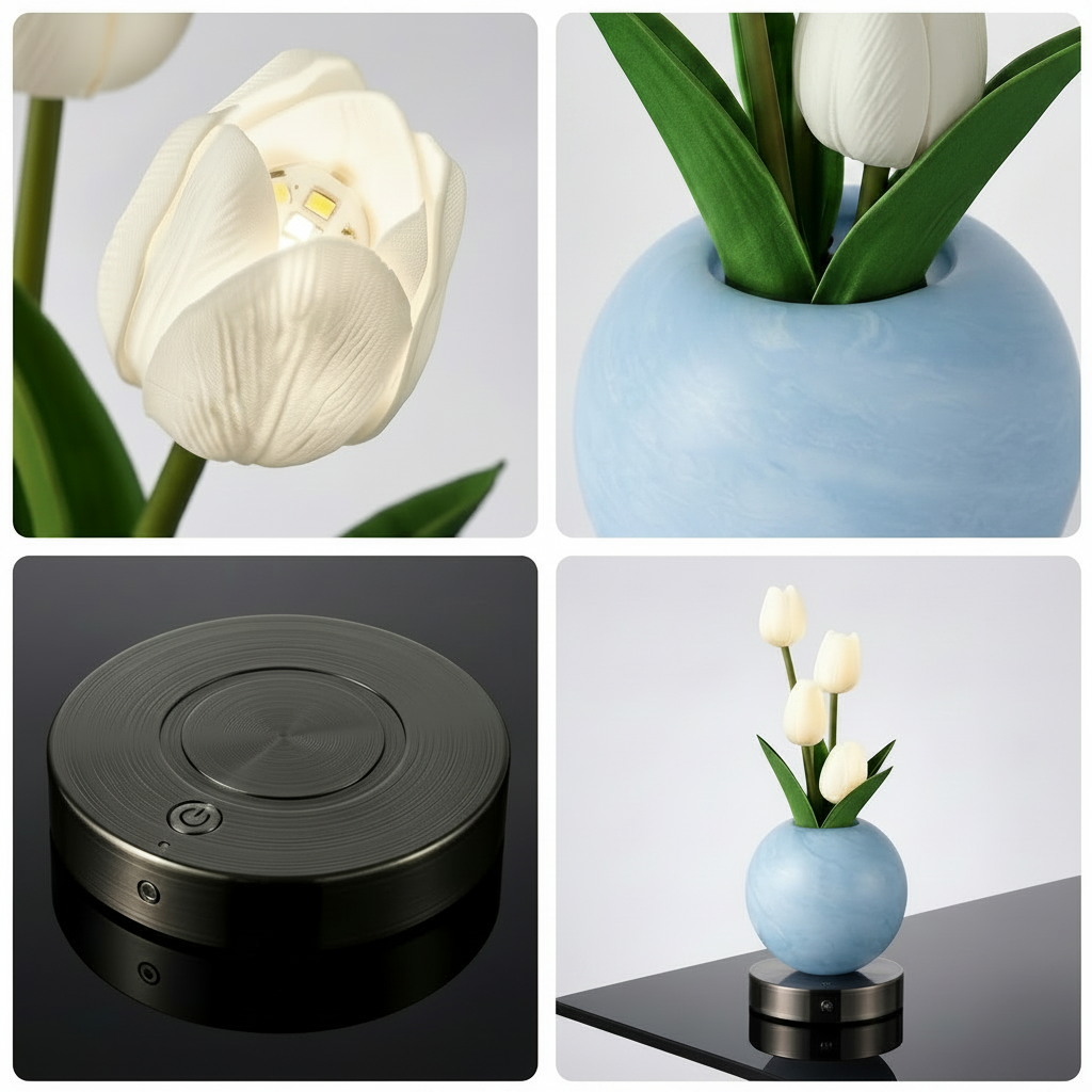 White Tulip Lamp
