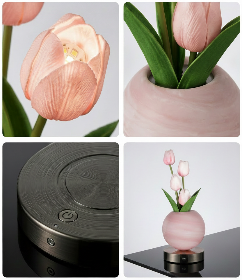 Pink Tulip Lamp