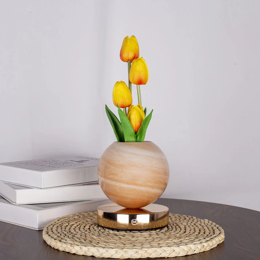 Orange Tulip Lamp