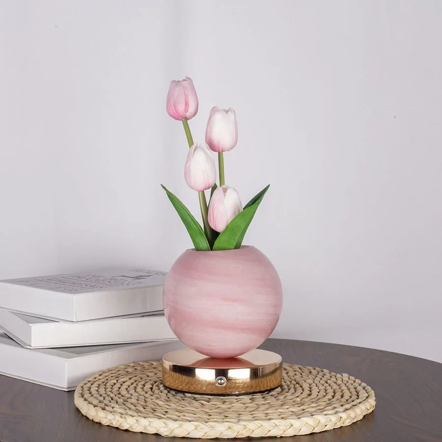 Pink Tulip Lamp